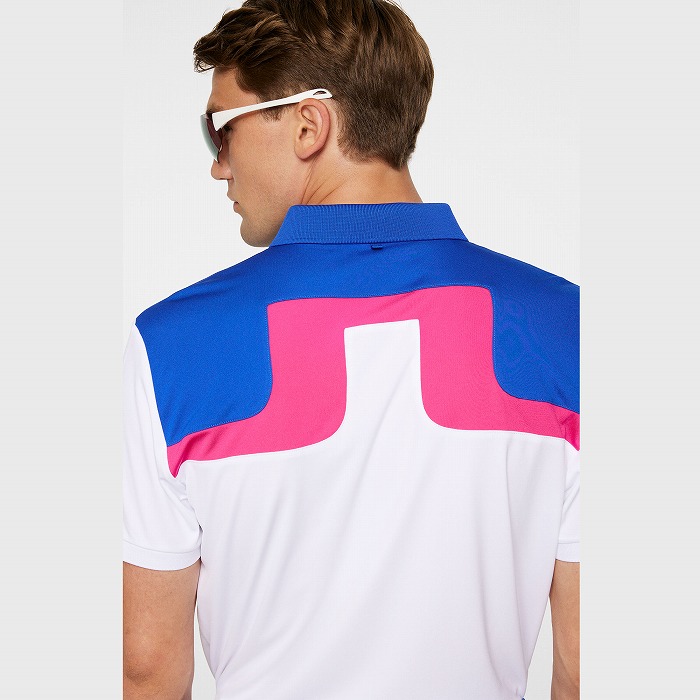 J.LINDEBERG（ジェイリンドバーグ）バックブリッジカラーブロック半袖ポロ