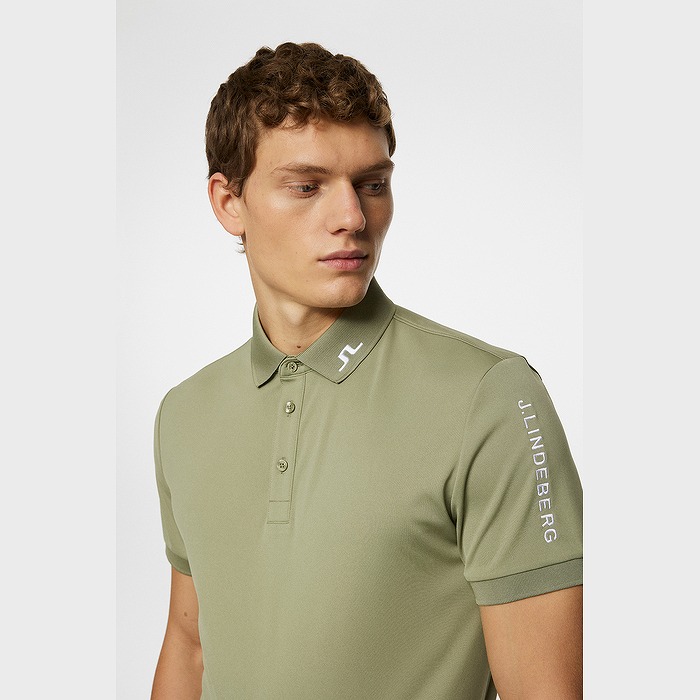 J.LINDEBERG（ジェイリンドバーグ）袖ロゴ刺繍ポロ