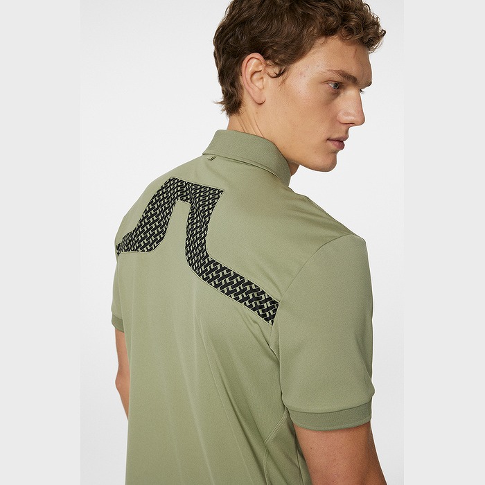 J.LINDEBERG（ジェイリンドバーグ）バックブリッジシーズン柄ポロ