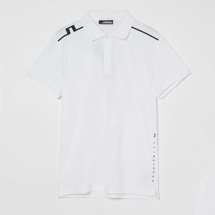 J.LINDEBERG（ジェイリンドバーグ）JL×ストライププリント半袖ポロ