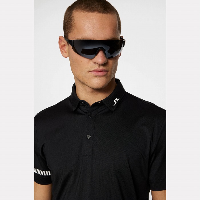 J.LINDEBERG（ジェイリンドバーグ）DRY MESH 袖JLロゴポロ