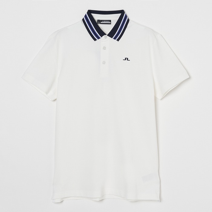 J.LINDEBERG（ジェイリンドバーグ）ジャガードリブ襟半袖ポロシャツ