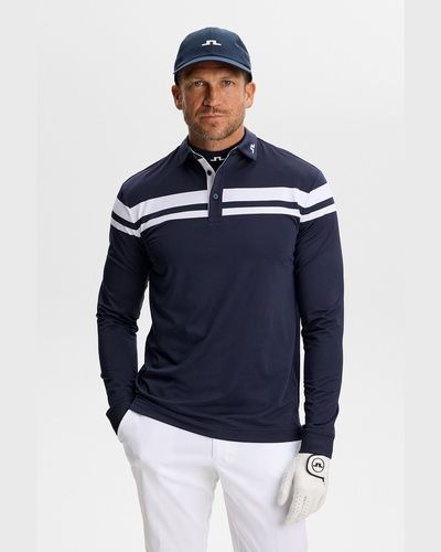 J.LINDEBERG（ジェイリンドバーグ） Kenny LS stripe polo