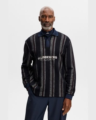 J.LINDEBERG（ジェイリンドバーグ） Bergman Jacquard Oversize Polo
