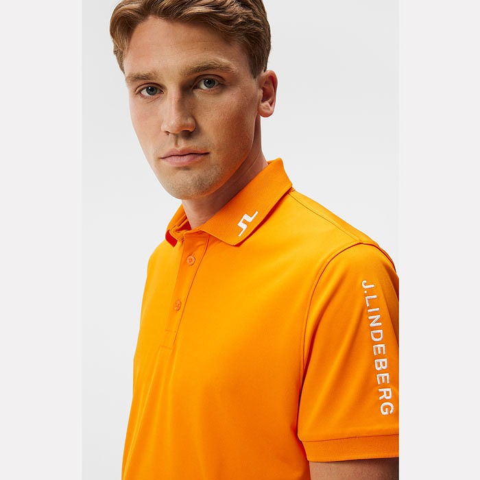 J.LINDEBERG（ジェイリンドバーグ）ロゴ刺繍ポロ