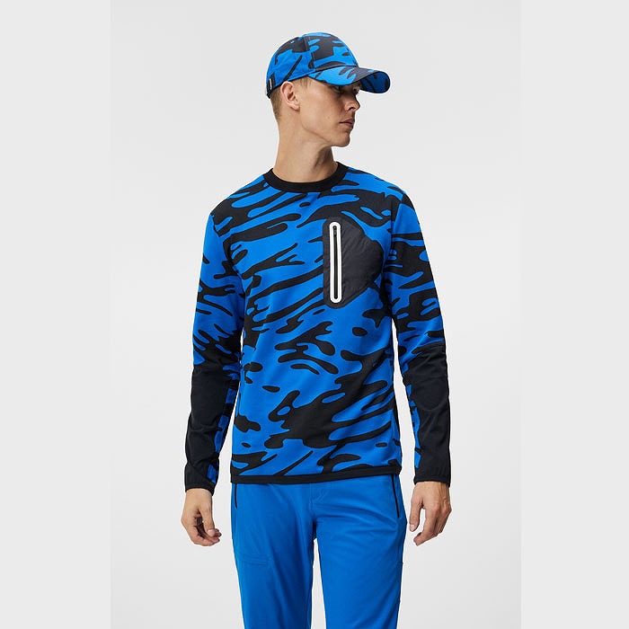 J.LINDEBERG（ジェイリンドバーグ）NEPTUNE NAUTICAL BLUE クルーネックニット