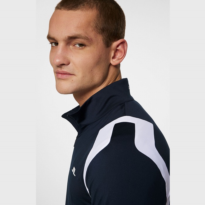 J.LINDEBERG（ジェイリンドバーグ）ショルダーブリッジハーフジップミッドレイヤー