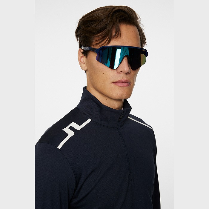 J.LINDEBERG（ジェイリンドバーグ）JL×ストライププリントクォータージップミッドレイヤー