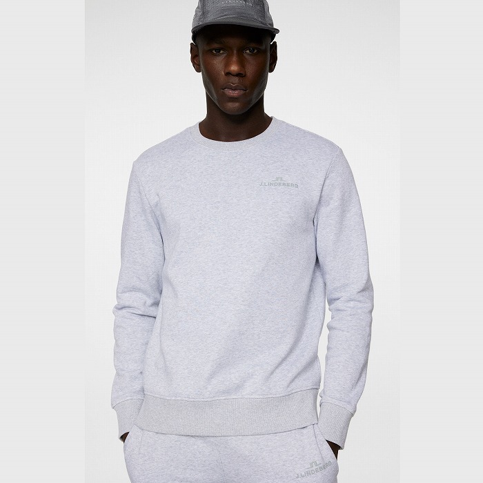 J.LINDEBERG（ジェイリンドバーグ）裏起毛クルーネックトレーナー