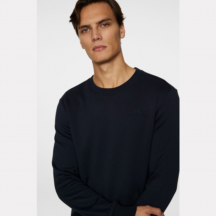 J.LINDEBERG（ジェイリンドバーグ）裏起毛クルーネックトレーナー