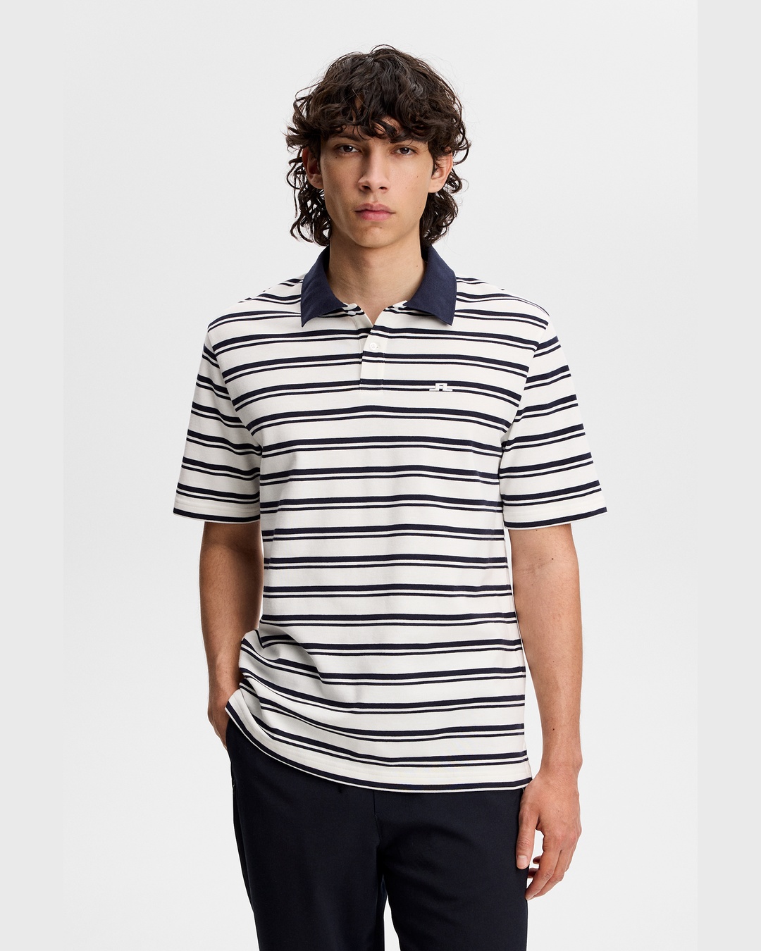 J.LINDEBERG(ジェイリンドバーグ)Trond Striped Polo Pique