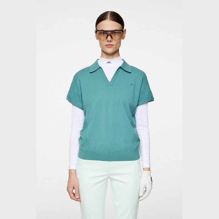 J.LINDEBERG（ジェイリンドバーグ） スキッパーニットシャツ