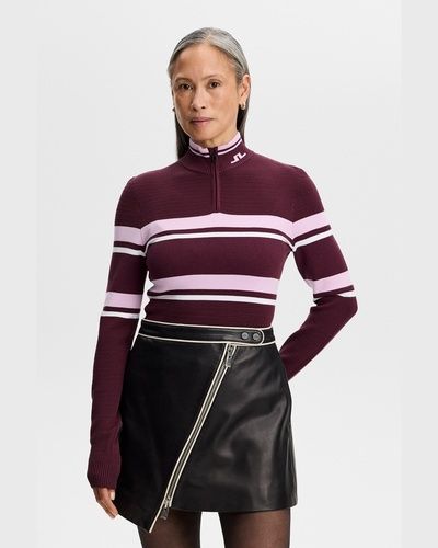 J.LINDEBERG（ジェイリンドバーグ） Ariadne Knit Quarter Zip