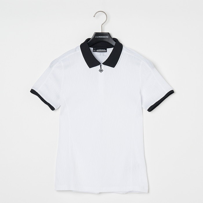 J.LINDEBERG（ジェイリンドバーグ）ウェーブ半袖ハーフジップポロ