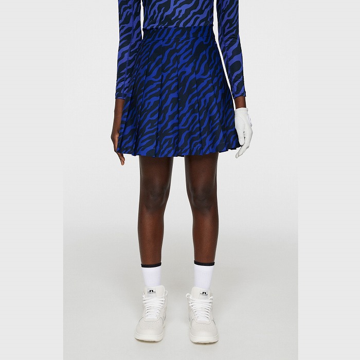 J.LINDEBERG（ジェイリンドバーグ）シーズンプリントプリーツスカート