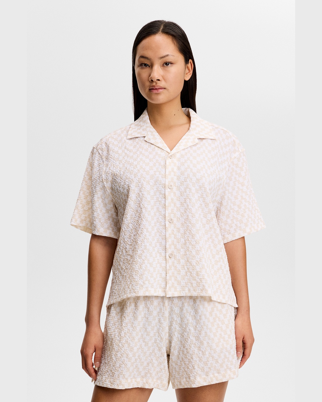 J.LINDEBERG（ジェイリンドバーグ）Liv Crinkle Nylon Shirt