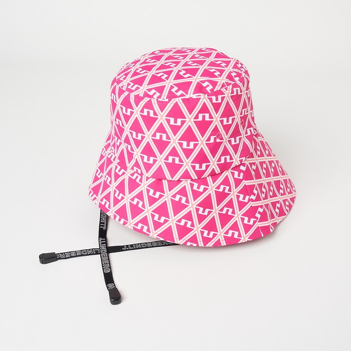 J.LINDEBERG（ジェイリンドバーグ）ブランドロゴテープ付バケットハット