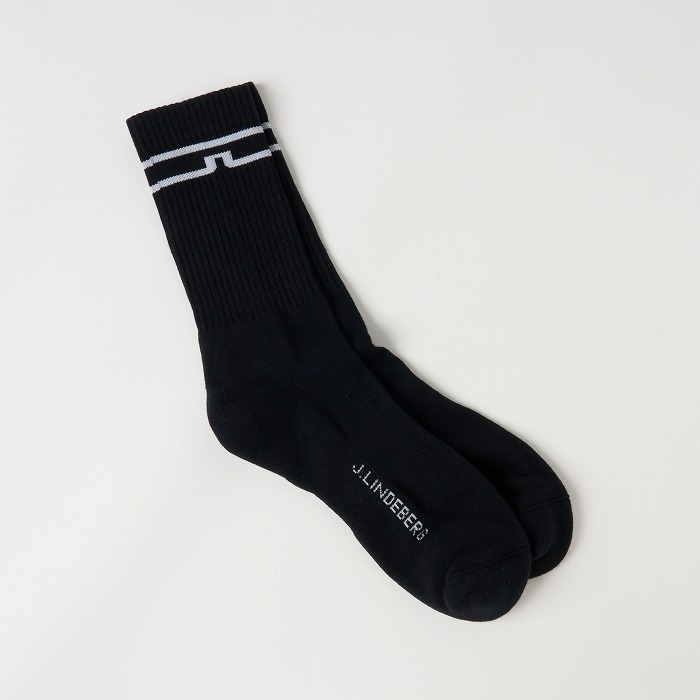 J.LINDEBERG（ジェイリンドバーグ）ジャカードロゴストライプソックス