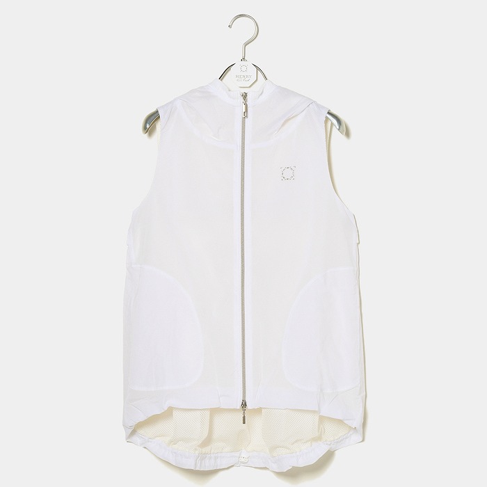 Henry Club（ヘンリークラブ）ペーパークロスノースリーブZIPパーカー